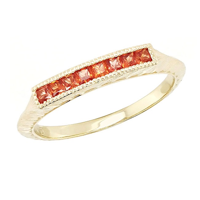 Orange Sapphire Channel Band